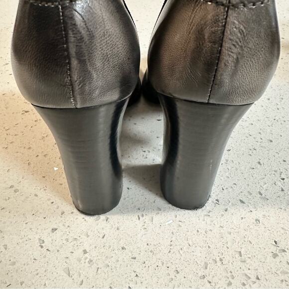 Nine West Ourson Boho Antique Gray Mid Calf Chunky Heeled Boots Round Toe 8.5 - Picture 13 of 15